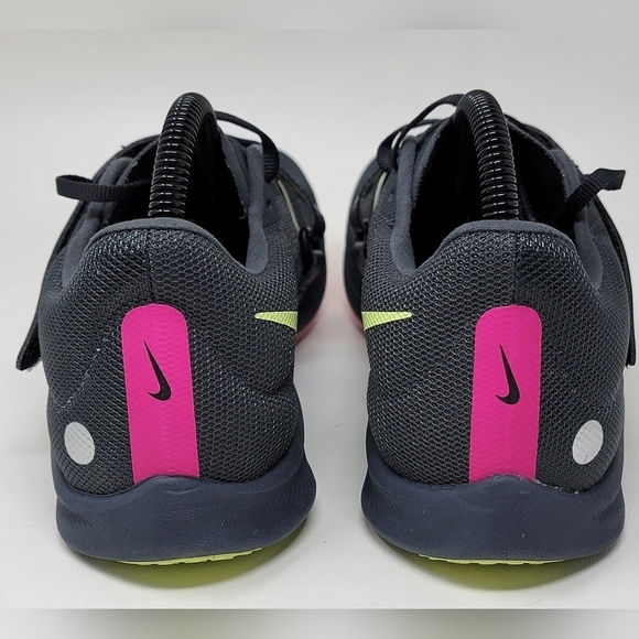 Nike Zoom Rival Mens Size 9.5 Track & Field Jump Spikes Black Volt Red DR2756-00 - Picture 5 of 10